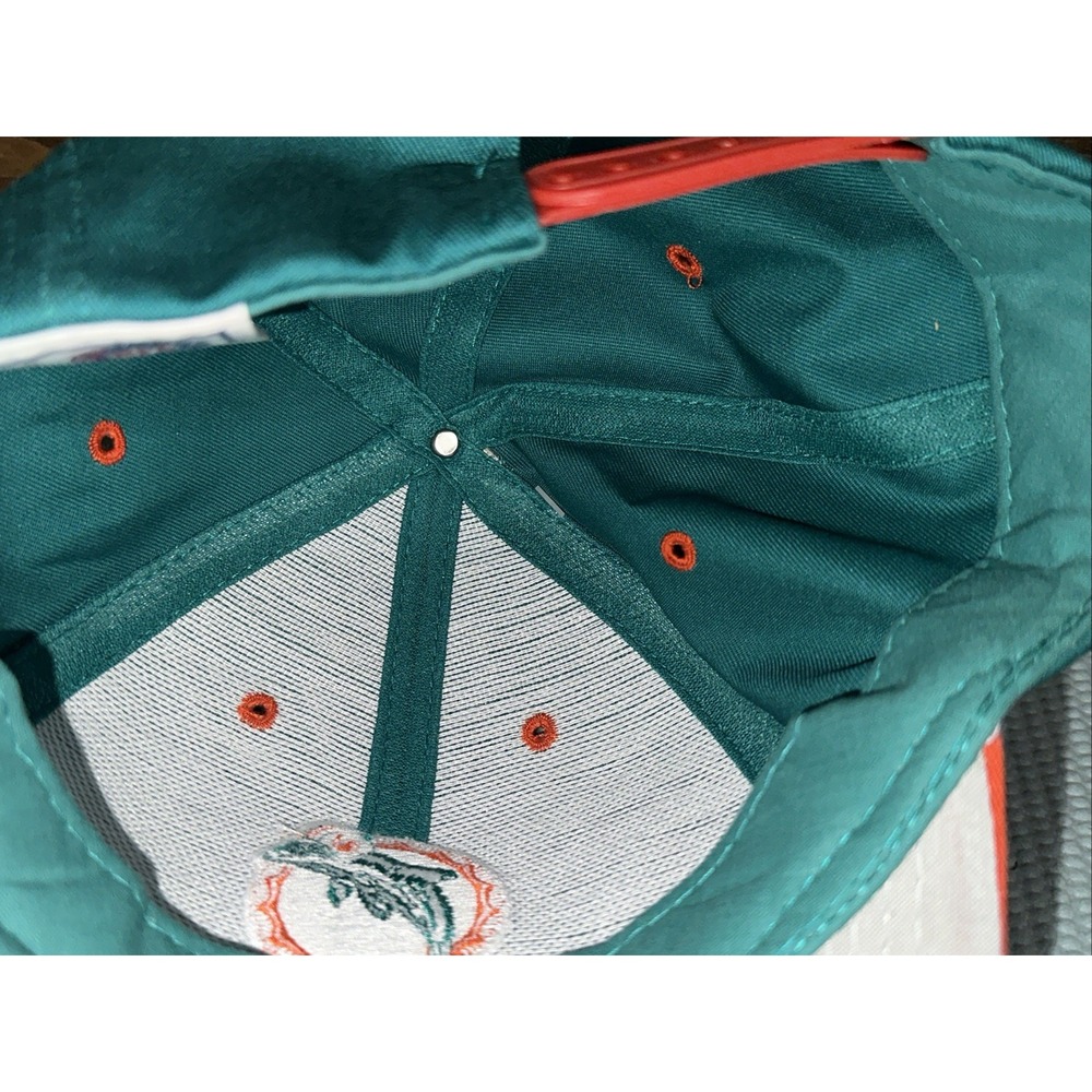 NWT Vintage 90s Logo 7 Team NFL Miami Dolphins SnapBack Hat Sports‎ Football - Picture 12 of 14